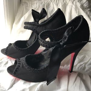 Betsey Johnson Camdyn peep toe stiletto pumps